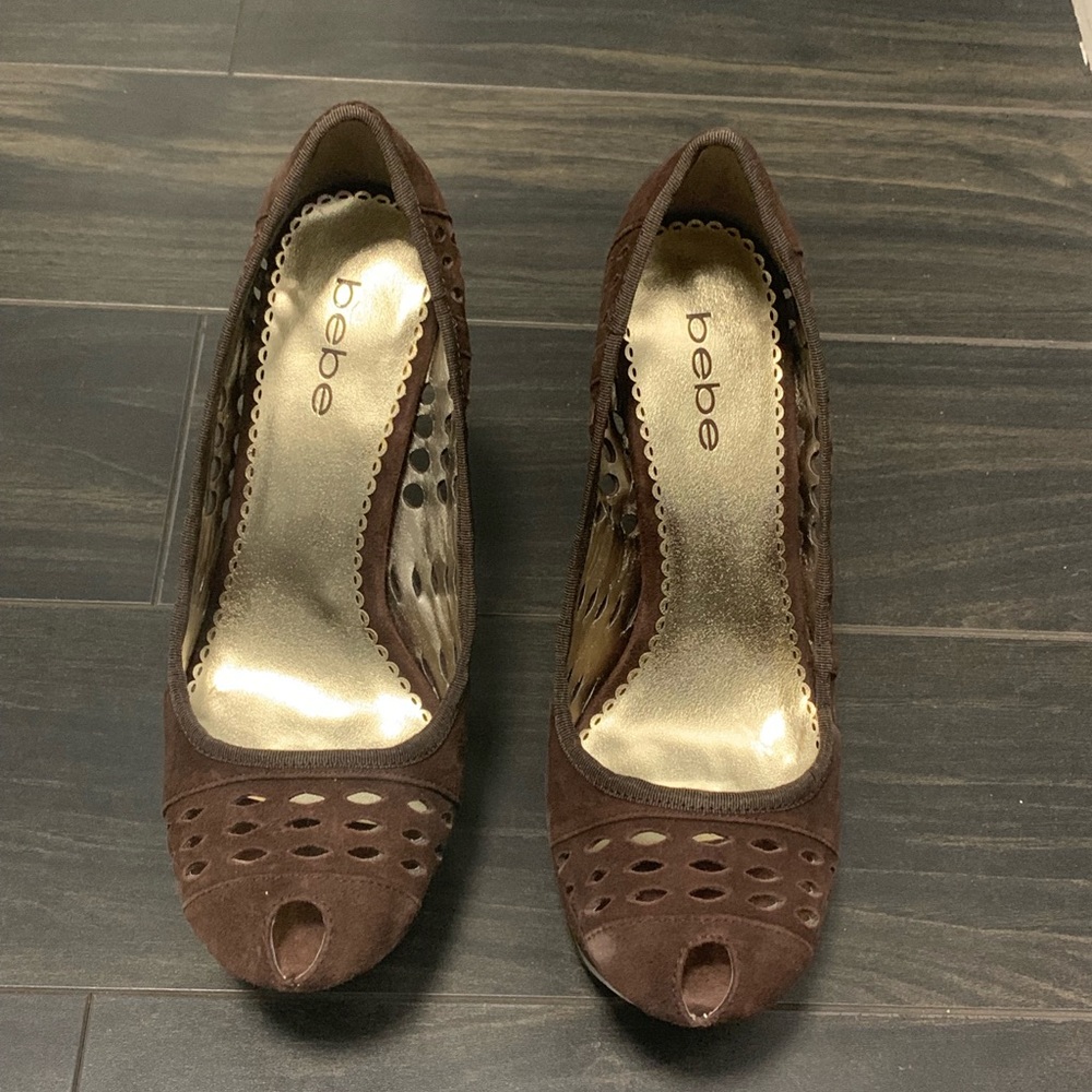 Bebe brown stilettos - Picture 2 of 3